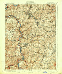 Masontown 1935 topographic map thumbnail