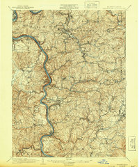 Masontown 1935 topographic map thumbnail
