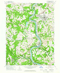 Masontown 1964 topographic map thumbnail