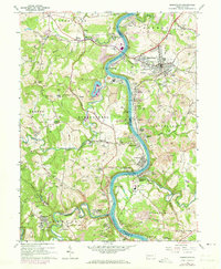 Masontown 1964 topographic map thumbnail