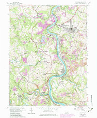 Masontown 1964 topographic map thumbnail