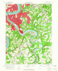 Mc Keesport 1960 topographic map thumbnail