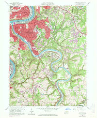 Mc Keesport 1960 topographic map thumbnail