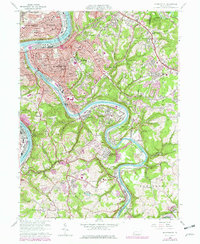 Mc Keesport 1960 topographic map thumbnail