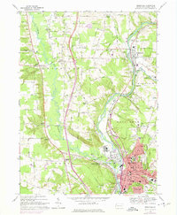 Meadville 1968 topographic map thumbnail