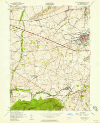 Mechanicsburg 1952 topographic map thumbnail