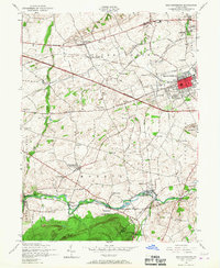 Mechanicsburg 1952 topographic map thumbnail