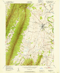 Mercersburg 1943 topographic map thumbnail