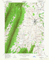 Mercersburg 1943 topographic map thumbnail