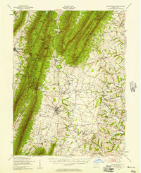 Mercersburg 1943 topographic map thumbnail
