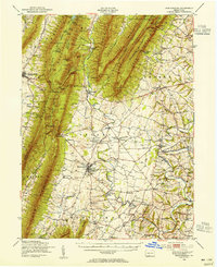 Mercersburg 1943 topographic map thumbnail