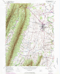 Mercersburg 1943 topographic map thumbnail