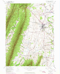 Mercersburg 1943 topographic map thumbnail