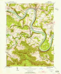 Meshoppen 1945 topographic map thumbnail
