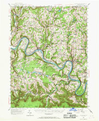 Meshoppen 1945 topographic map thumbnail