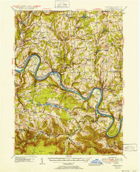 Meshoppen 1945 topographic map preview