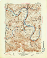 Meshoppen 1947 topographic map preview