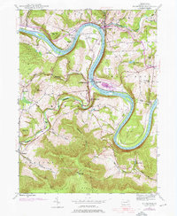Meshoppen 1945 topographic map thumbnail