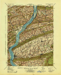 Millersburg 1943 topographic map thumbnail