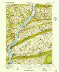 Millersburg 1953 topographic map thumbnail