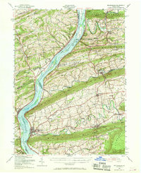 Millersburg 1953 topographic map thumbnail