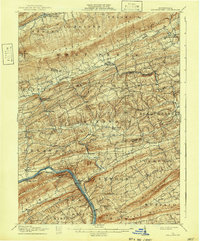 Millerstown 1907 topographic map thumbnail