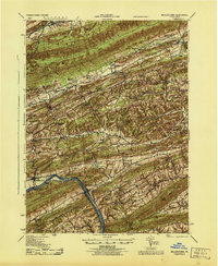 Millerstown 1943 topographic map thumbnail