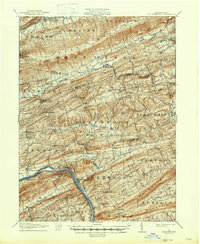 Millerstown 1907 topographic map thumbnail