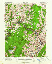 Meyersdale 1939 topographic map preview