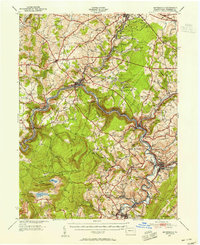 Meyersdale 1939 topographic map preview