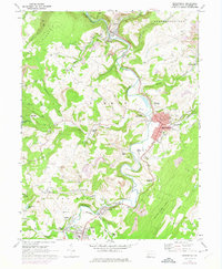 Meyersdale 1968 topographic map preview