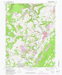 Meyersdale 1968 topographic map preview