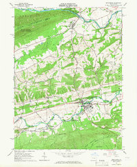 Middleburg 1965 topographic map thumbnail