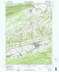 Middleburg 1965 topographic map thumbnail