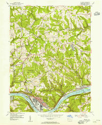 Midland 1954 topographic map thumbnail