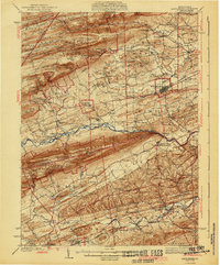 Mifflinburg 1943 topographic map thumbnail