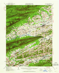 Mifflinburg 1953 topographic map thumbnail
