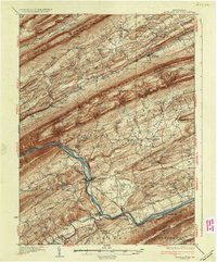 Mifflintown 1937 topographic map thumbnail