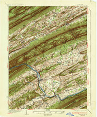 Mifflintown 1937 topographic map thumbnail