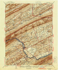 Mifflintown 1937 topographic map thumbnail