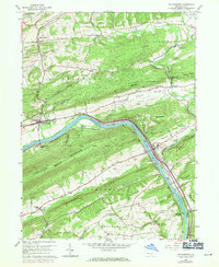 Millerstown 1959 topographic map thumbnail