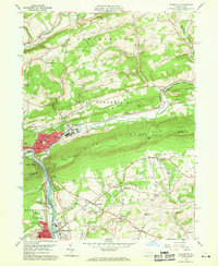 Palmerton 1960 topographic map thumbnail