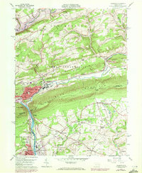 Palmerton 1960 topographic map thumbnail