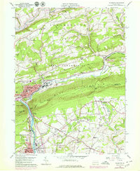 Palmerton 1960 topographic map thumbnail