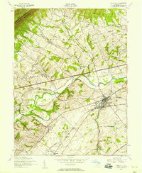 Newville 1952 topographic map thumbnail