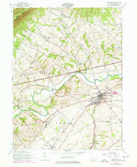 Newville 1952 topographic map thumbnail