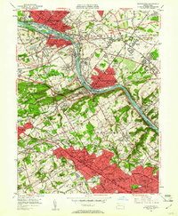 Norristown 1952 topographic map thumbnail