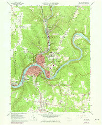 Oil City 1963 topographic map thumbnail