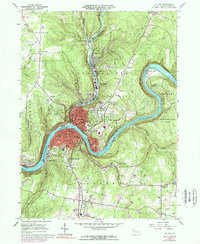 Oil City 1963 topographic map thumbnail