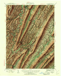 Orbisonia 1939 topographic map thumbnail